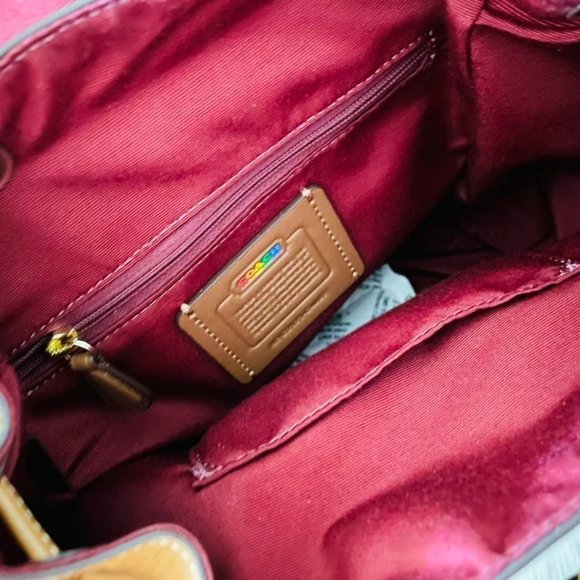 Coach Pennie Backpack 22 In Rainbow Sign